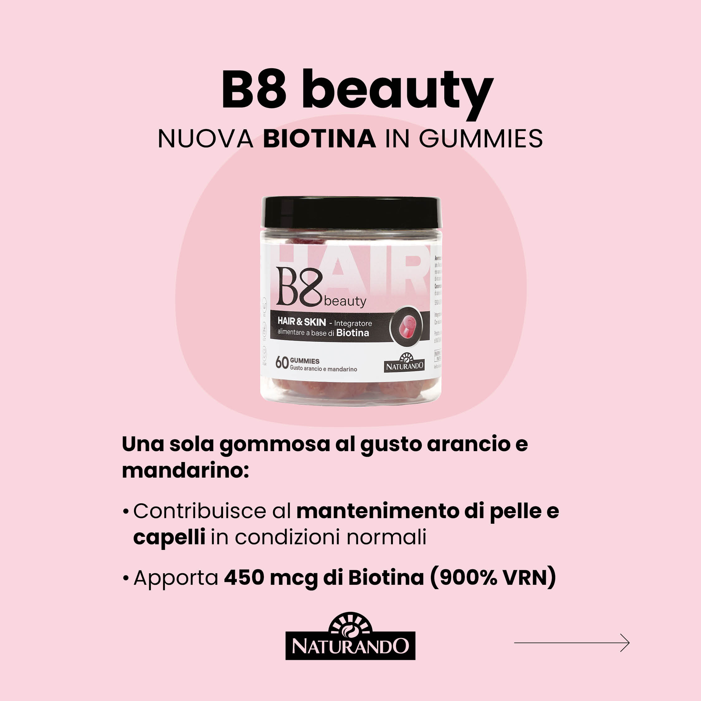 B8 Beauty Biotina in gummies - immagine 2
