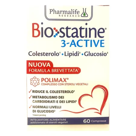 Biostatine 3-ACTIVE Pharmalife Research 60 compresse con steroli vegetali