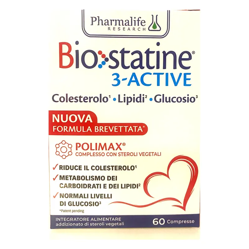 Biostatine 3-ACTIVE Pharmalife Research 60 compresse con steroli vegetali