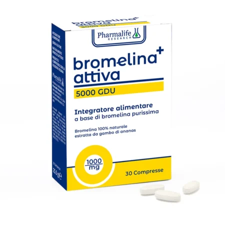 Bromelina+ Attiva Pharmalife 5000 GDU confezione 30 compresse