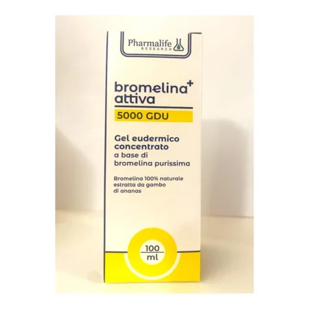 Bromelina+ Attiva Pharmalife gel eudermico 5000 GDU confezione 100 ml