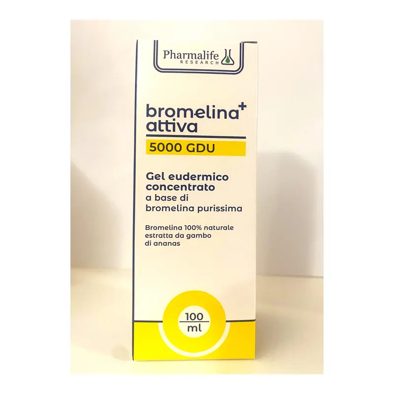 Bromelina+ Attiva Pharmalife gel eudermico 5000 GDU confezione 100 ml