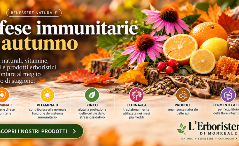 Difese immunitarie in autunno - consigli naturali de L'Erboristeria Monreale