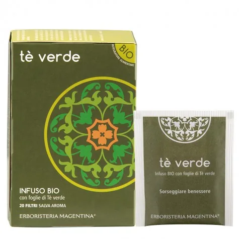 Infuso Tè Verde BIO 20 Filtri – Erboristeria Magentina