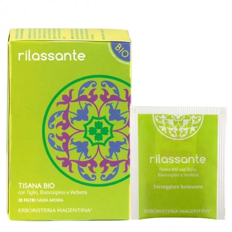 Tisana Rilassante BIO 20 Filtri – Erboristeria Magentina