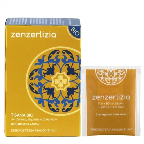 Tisana Zenzerlizia BIO 20 Filtri – Erboristeria Magentina